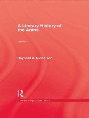 cover image of A Literary History of the Arabs